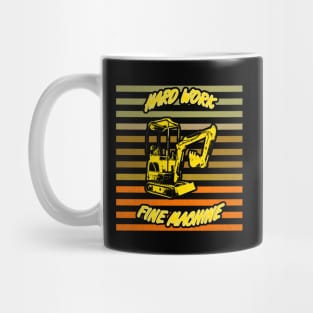 Mini bagger vintage - hard work fine machine Mug